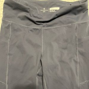 Yoga pants and a pair of peach lulus